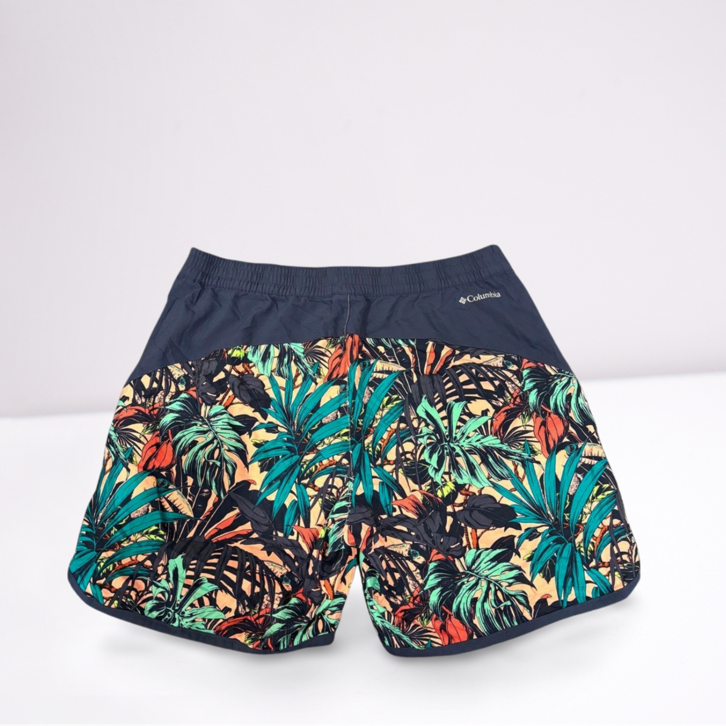 Columbia Womens Shorts Active Running Athletic Floral - Multi-color - XL - Very good
