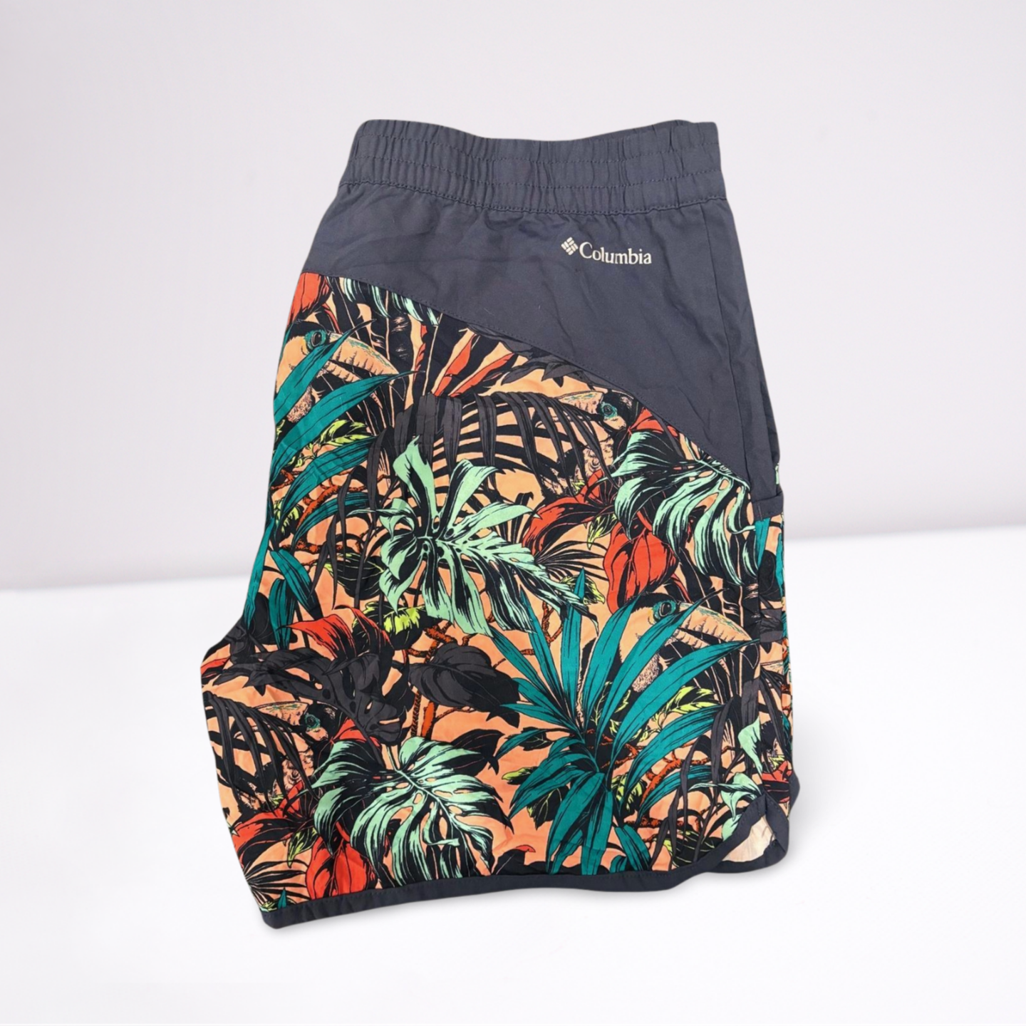 Columbia Womens Shorts Active Running Athletic Floral - Multi-color - XL - Very good