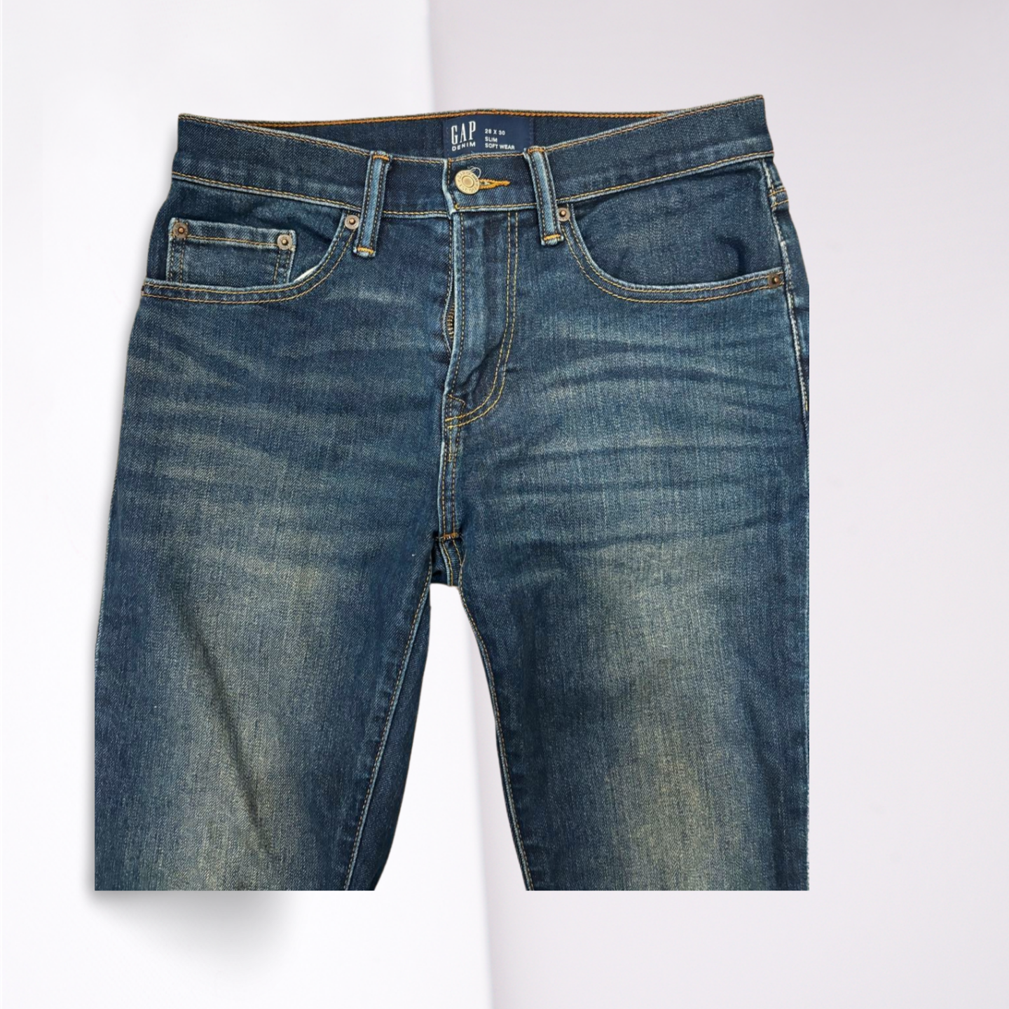 GAP Womens Jeans Slim Skinny - Blue - 8 - Very Good