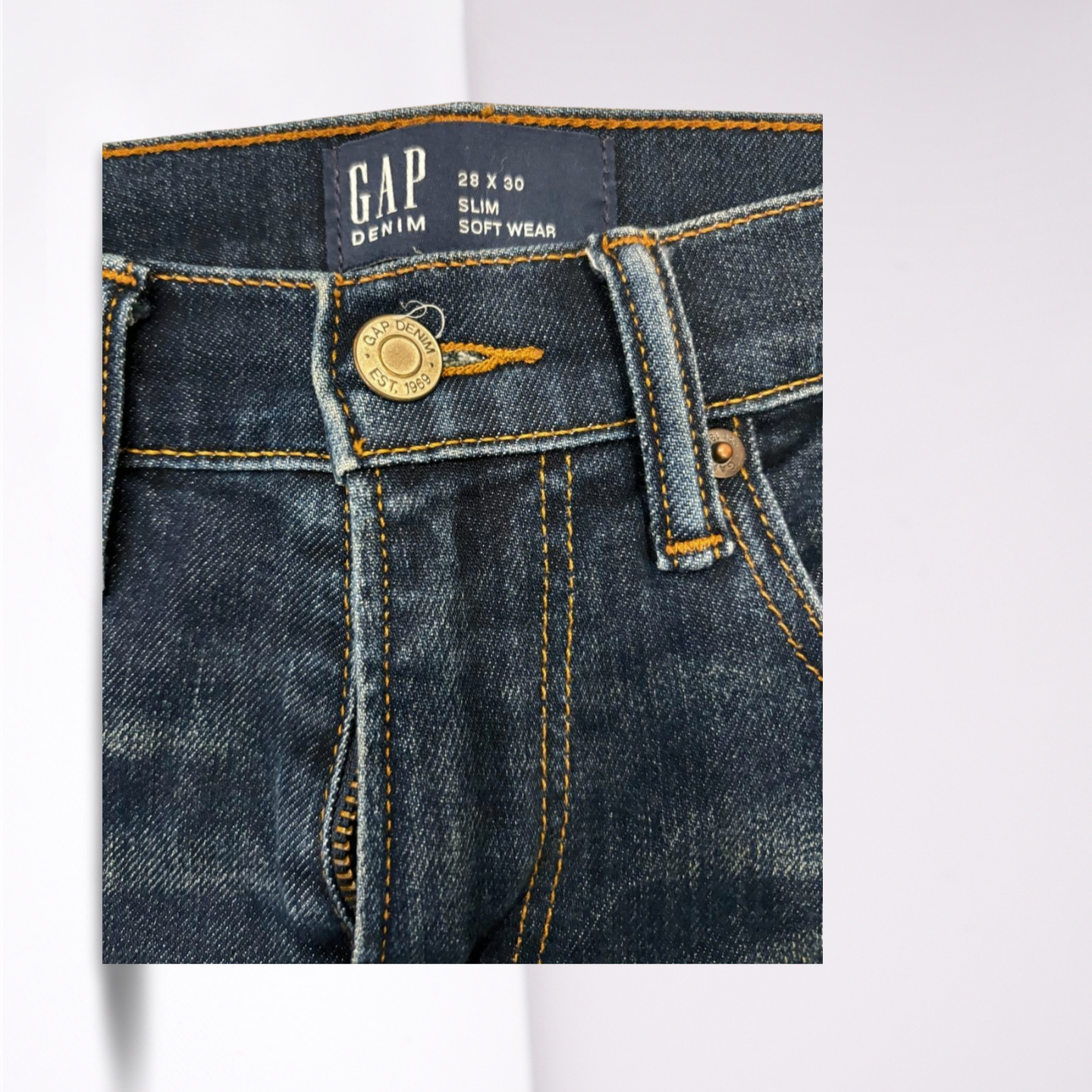 GAP Womens Jeans Slim Skinny - Blue - 8 - Very Good