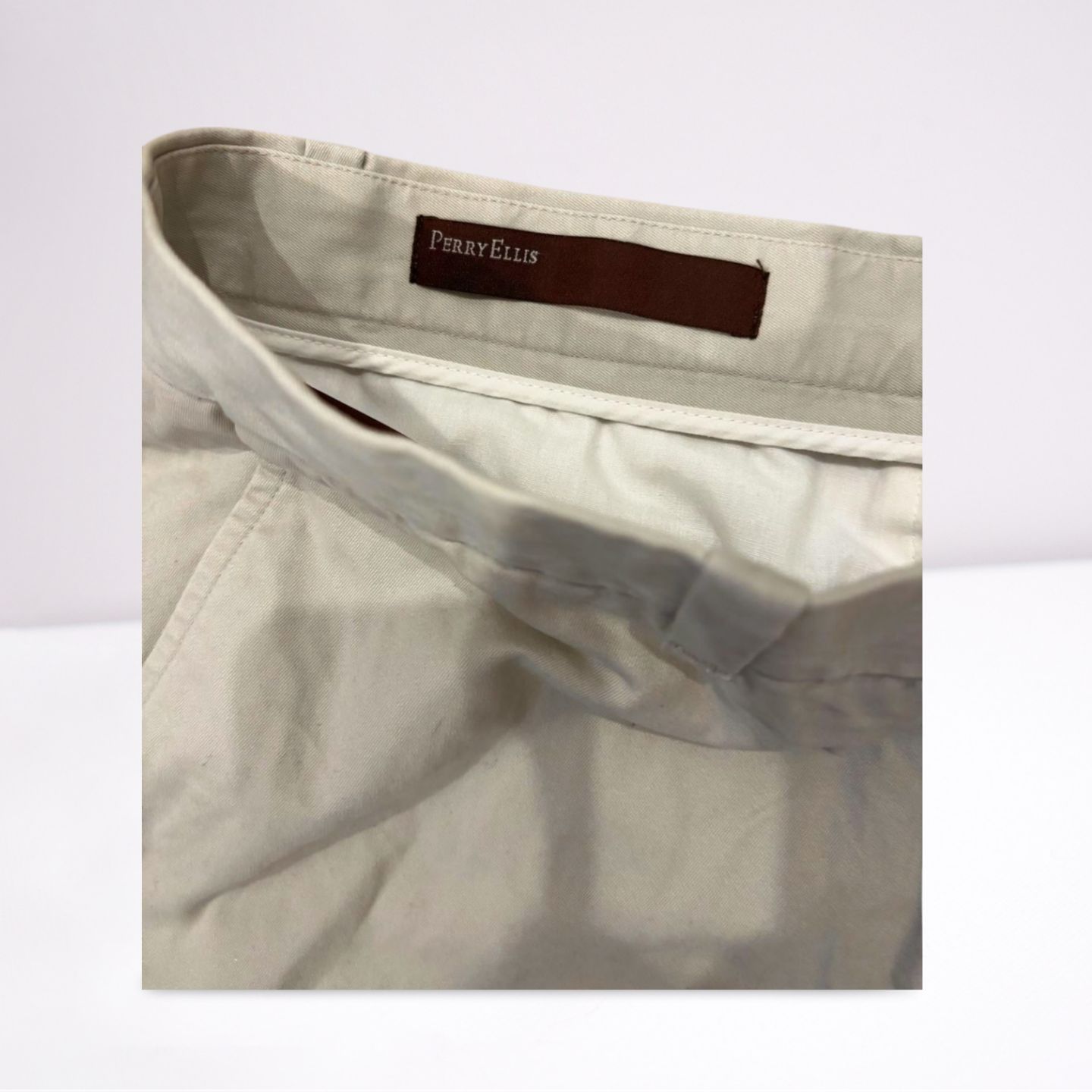 Perry Ellis Mens Pants Casual Pants - Khaki - 36x30 - Very good