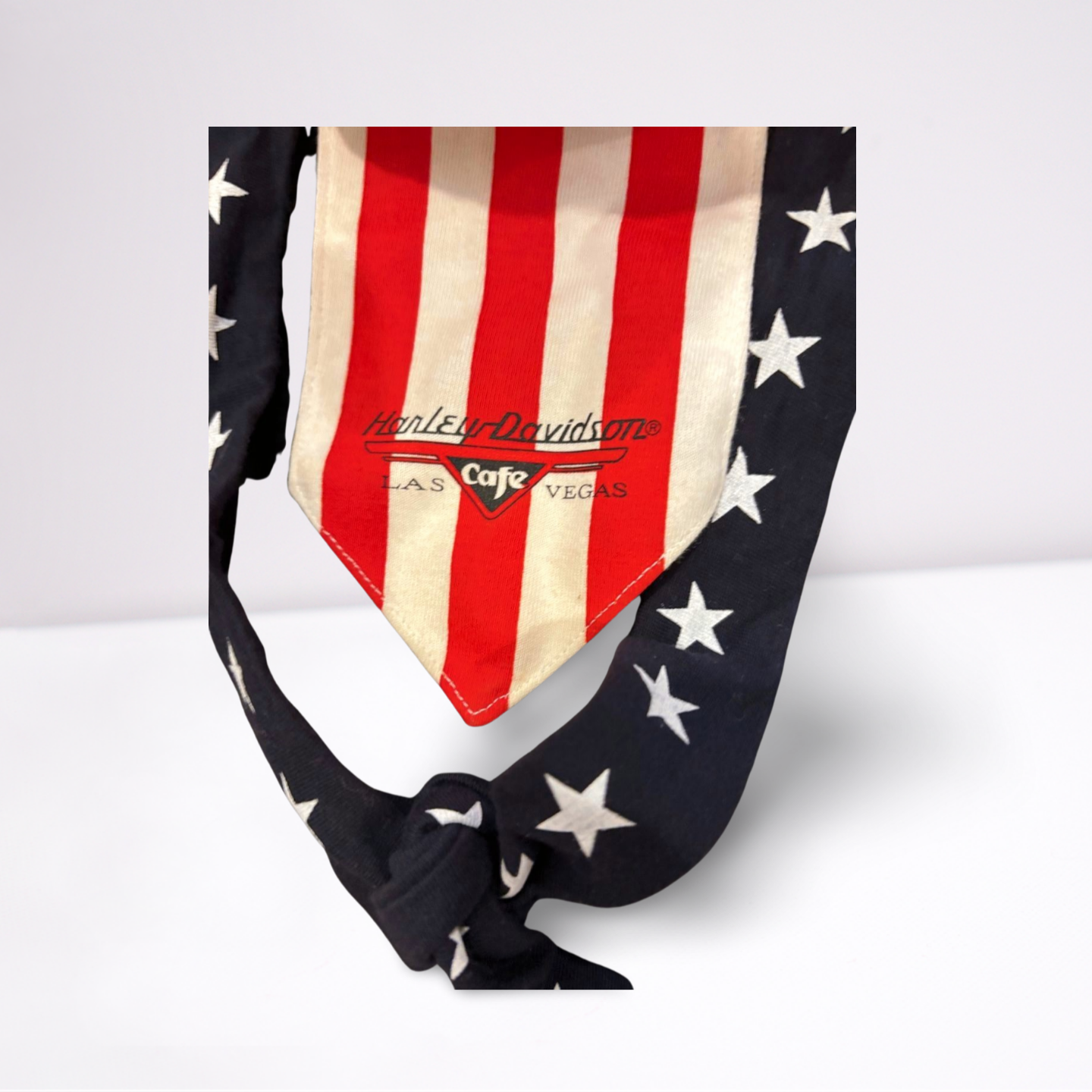 Top Of The World Mens Skull Cap Harley Davidson American Flag Biker - redwhiteblue - One Size - Like New