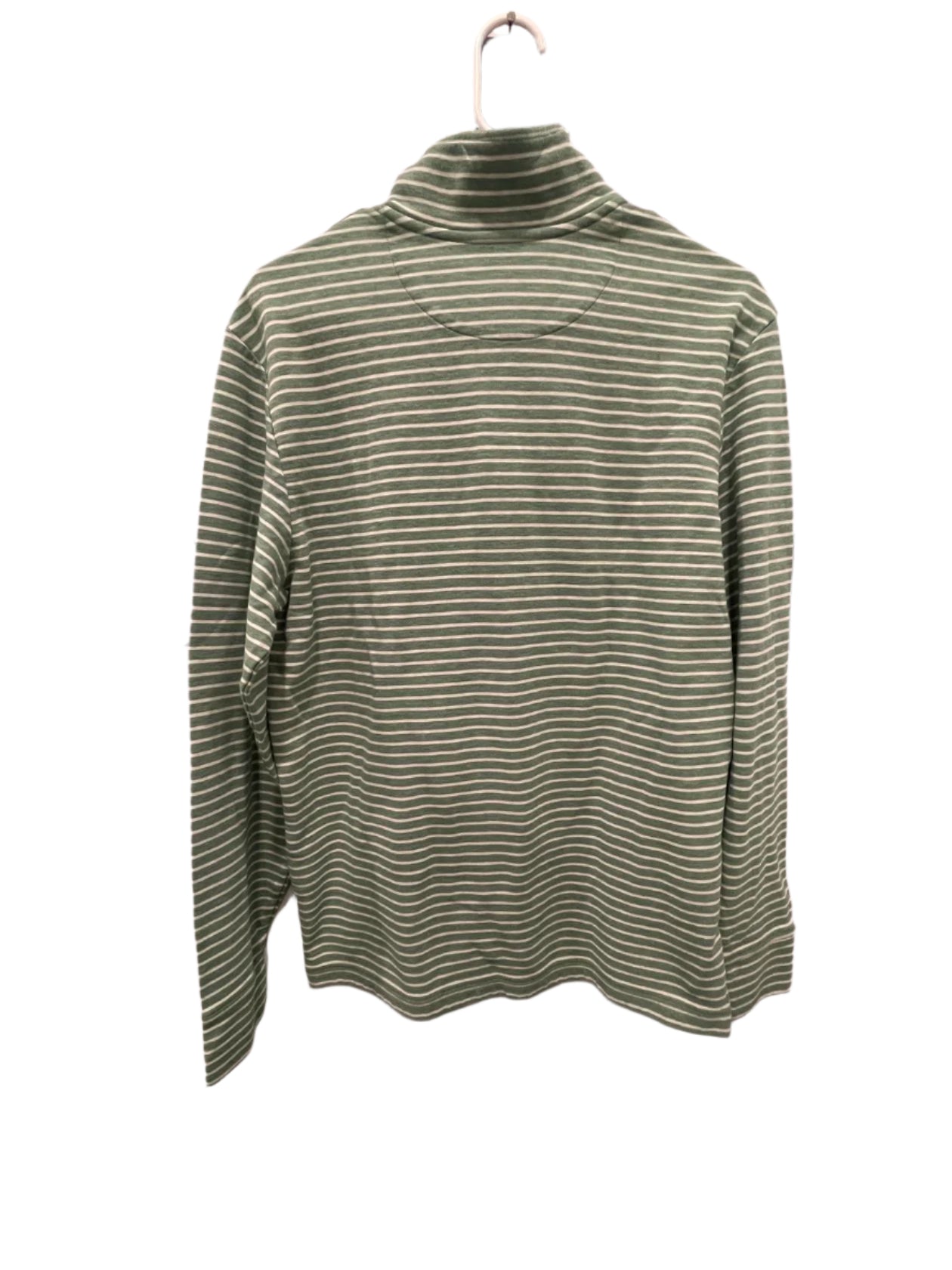 Vineyard Vines Mens Pullover Performance Striped Quarter-Zip - Green - Medium - Very Good