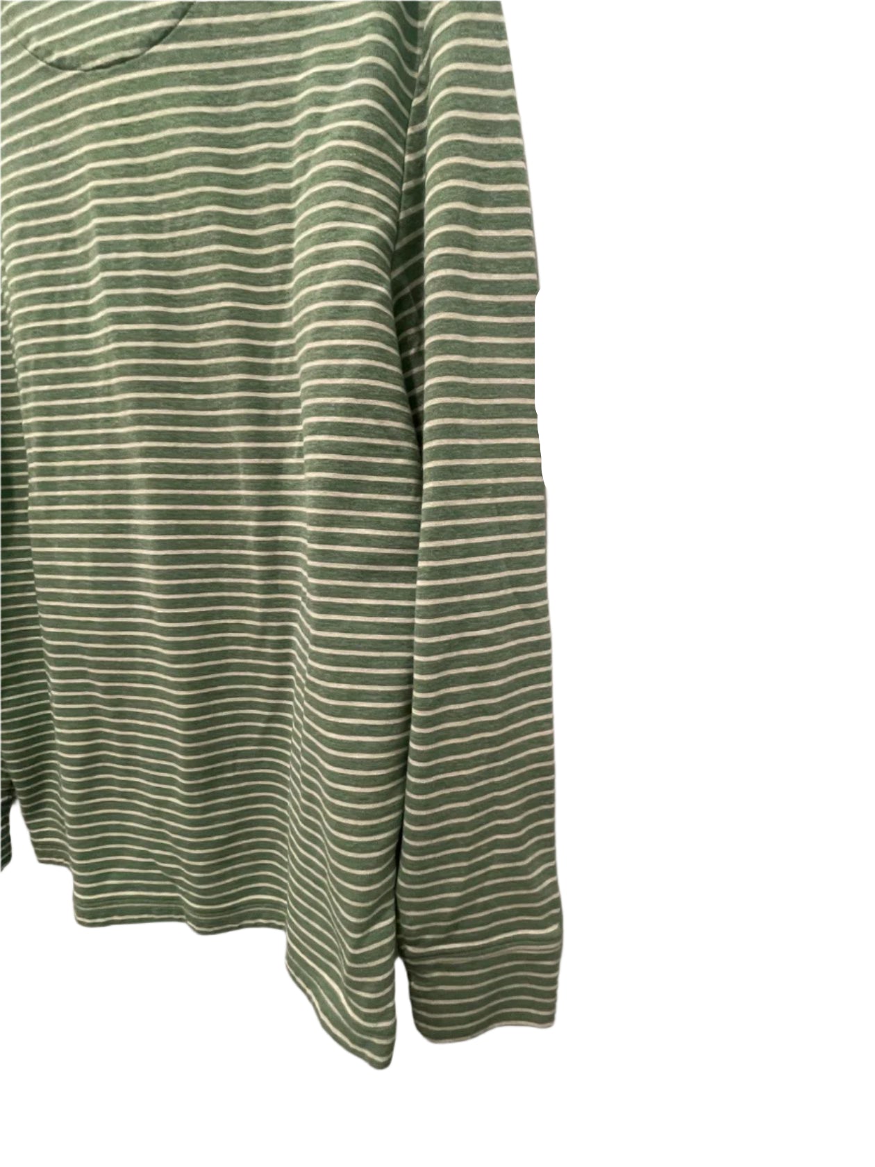 Vineyard Vines Mens Pullover Performance Striped Quarter-Zip - Green - Medium - Very Good