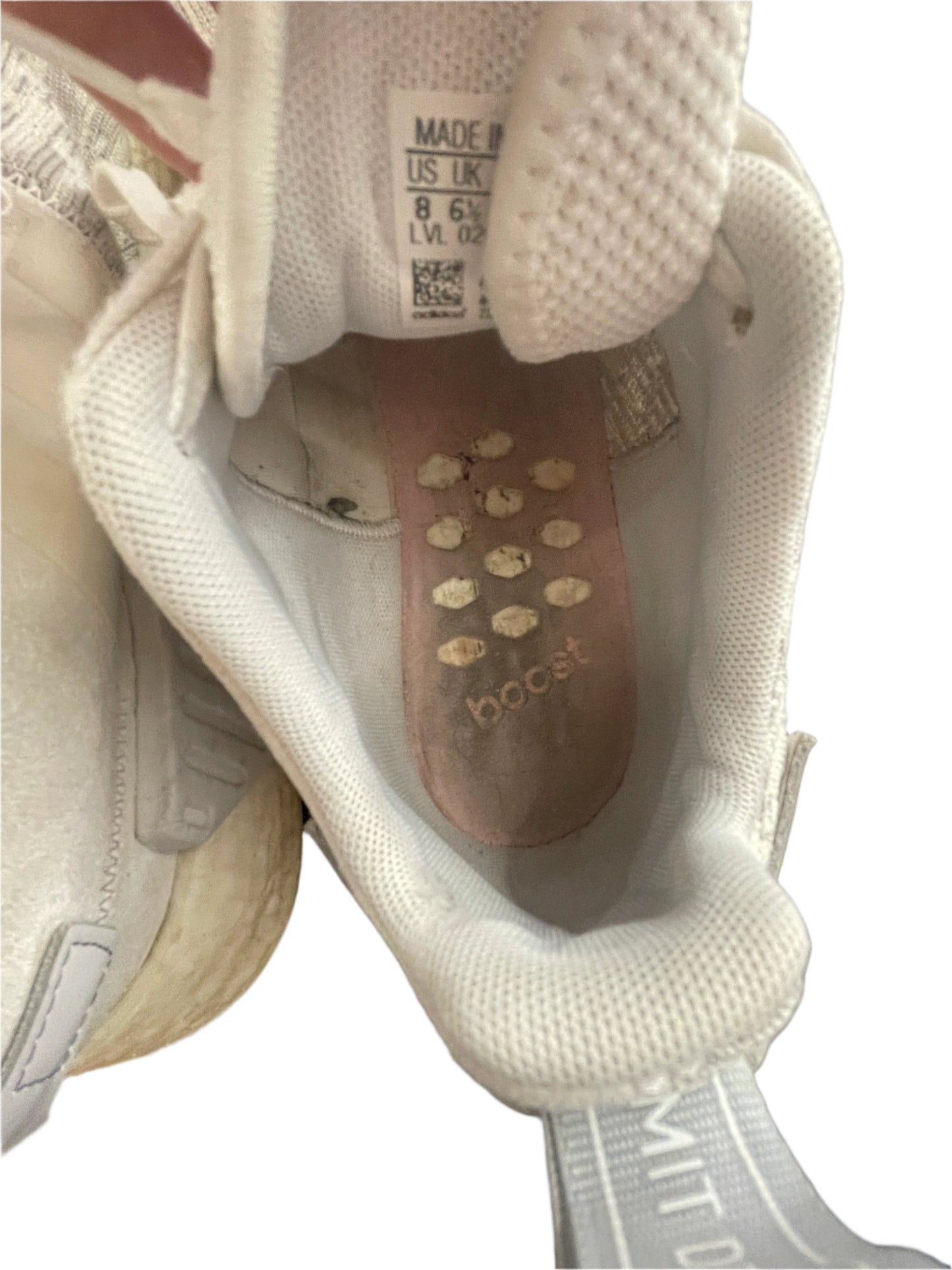 Adidas Womens Sneakers NMD R2 Running Shoes BY8691 White Boost - White - 8 - Good