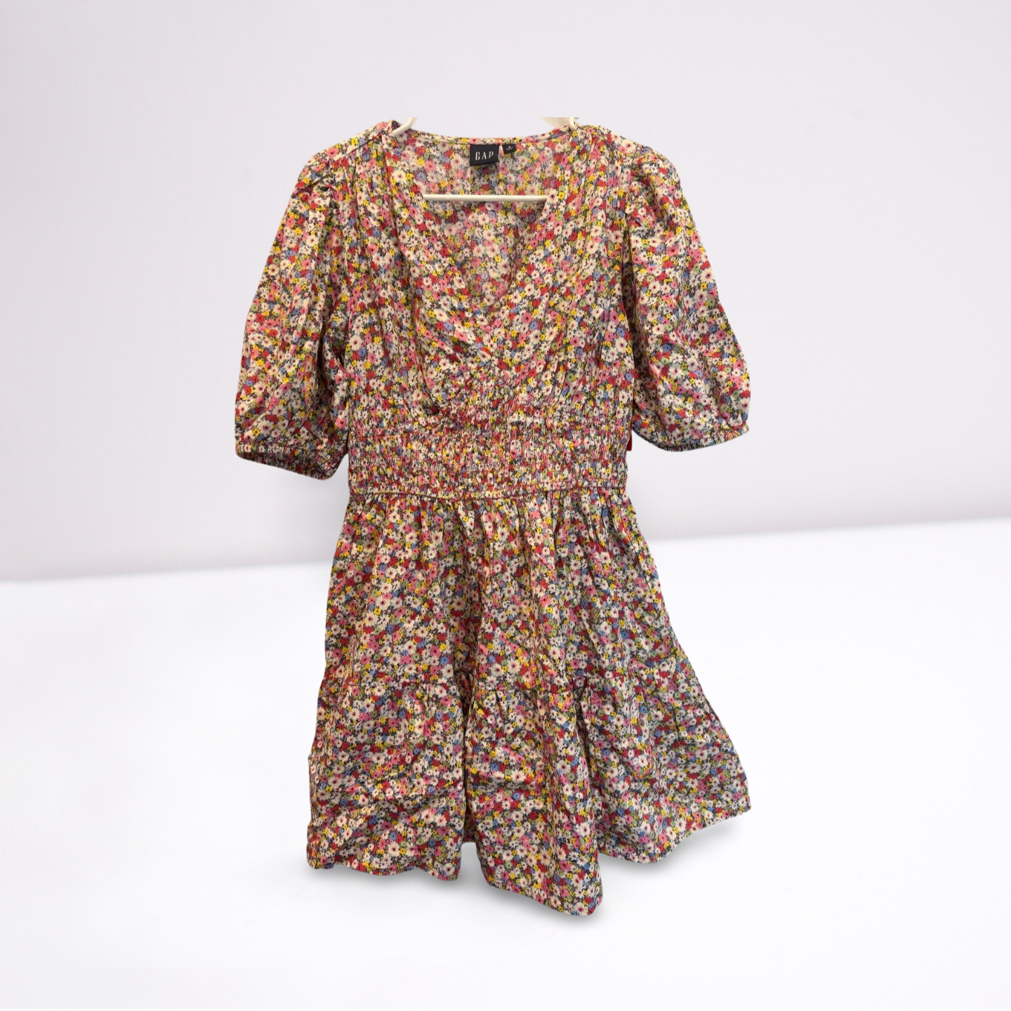 GAP Womens Dress Knee Length Floral - Multi-Color - Small - Like New
