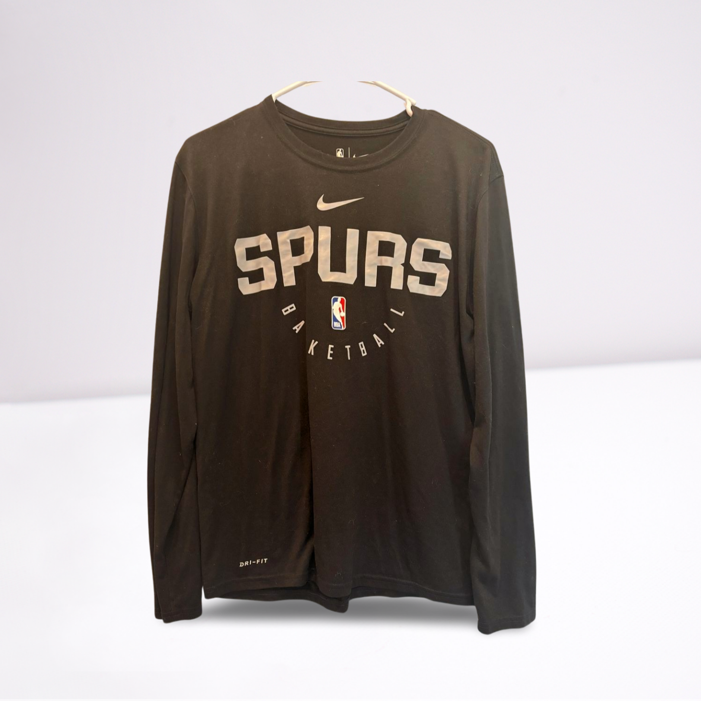 Nike Mens T-Shirt NBA San Antonio Spurs Gear - BlackGray - Medium - Like New