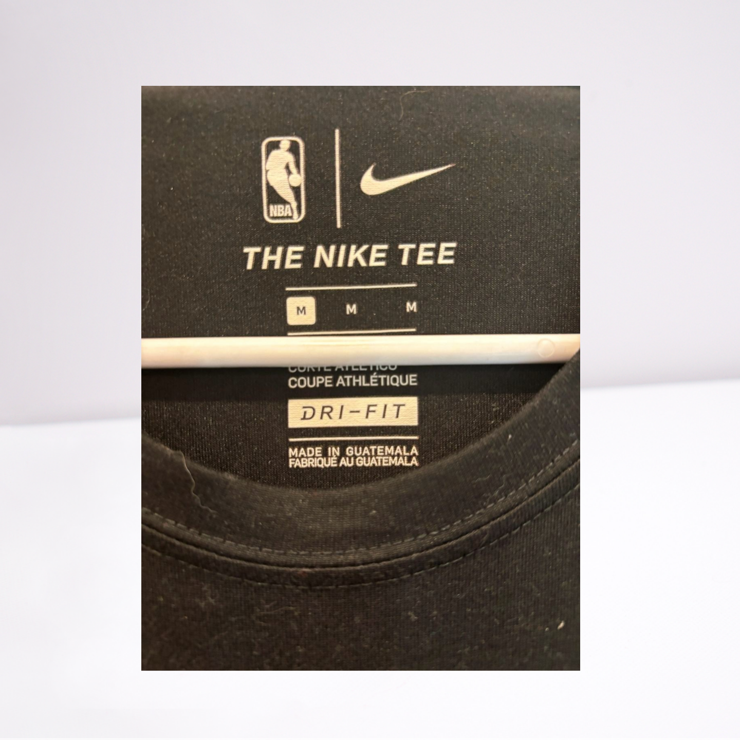 Nike Mens T-Shirt NBA San Antonio Spurs Gear - BlackGray - Medium - Like New