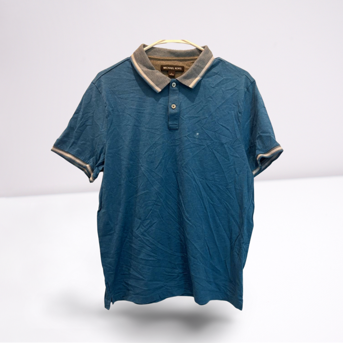 Michael Kors Womens Polo Casual Preppy - Blue - Large - Very good