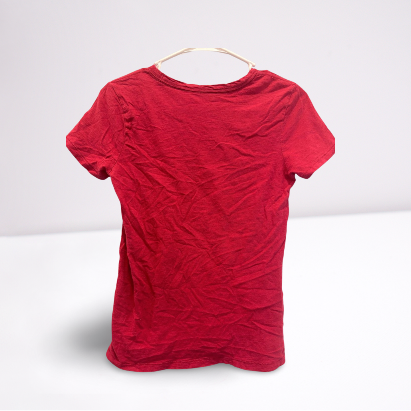 Lucky Brand Womens T-Shirt Smiley Face Stitched - Red - XS - Very good