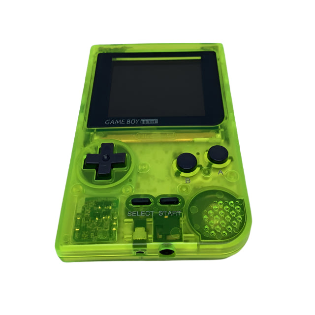 Nintendo Game Boy Pocket Console - Clear Neon Green - Custom & Upgraded