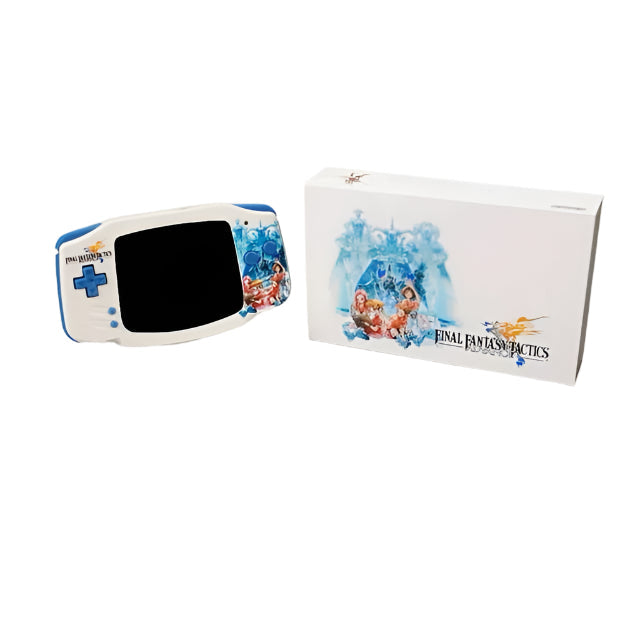 Nintendo Game Boy Advance Video Game Console - WhiteBlue - Final Fantasy Tactics Edition - Custom Built