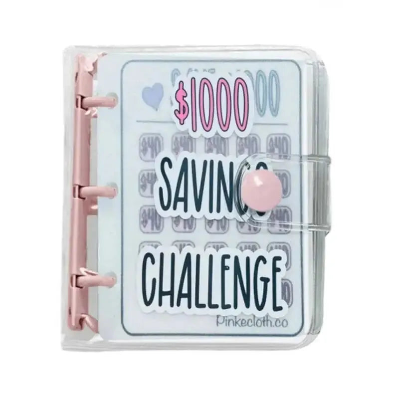 1000 Savings Challenge Binder - Money Saving Binder Book for Flexible Budgeting & Reusable Savings Challenges - Blue - New