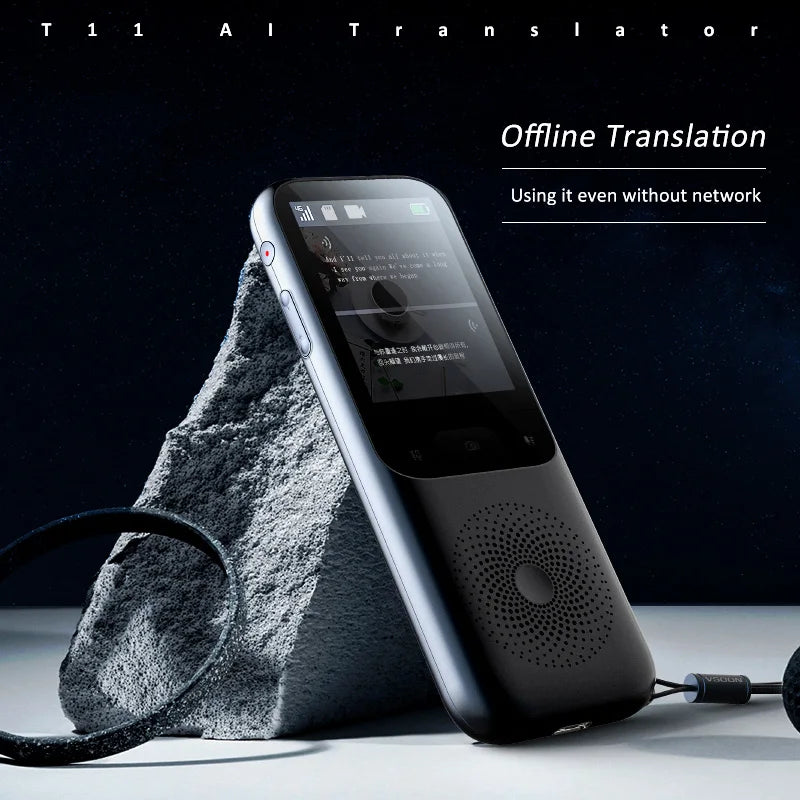 T11 Portable Audio Translator - Smart OnlineOffline Translation, 138 Languages, Photo Translate, AI Voice - New