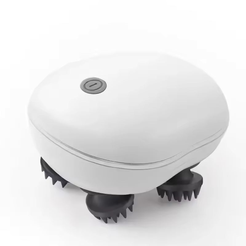 Masajeador eléctrico con pinza de cabeza de silicona