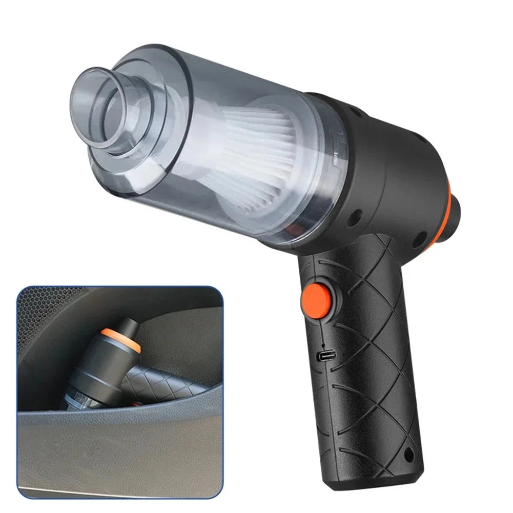 Wireless Car Vacuum Cleaner - 6000Pa Cordless Handheld Auto Cleaning Robot with Strong Suction - New