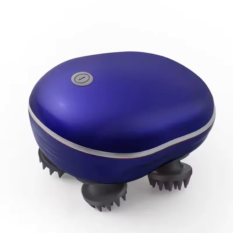 Masajeador eléctrico con pinza de cabeza de silicona