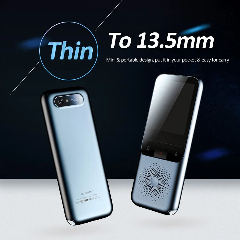T11 Portable Audio Translator - Smart OnlineOffline Translation, 138 Languages, Photo Translate, AI Voice - New