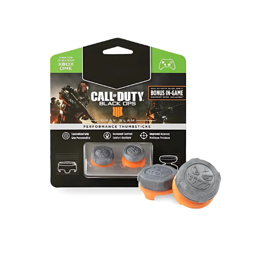 KontrolFreek Call of Duty Black Ops 4 Thumbsticks - Xbox Series X|S & One - Black/Orange High-Rise Grip