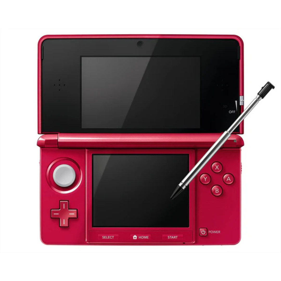 Nintendo 3DS Video Game Console (Restored) - Red - 32GB - Custom Bundle