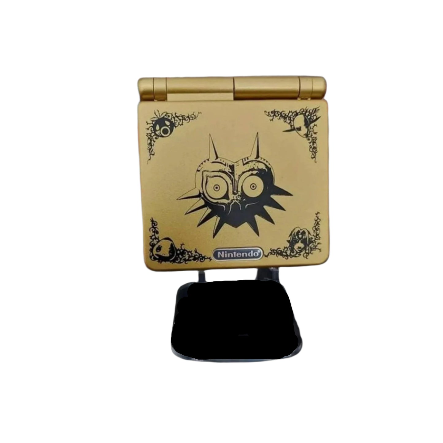 Nintendo Game Boy Advance SP Console - GoldBlack - Zelda Majoras Mask Edition - Custom Built