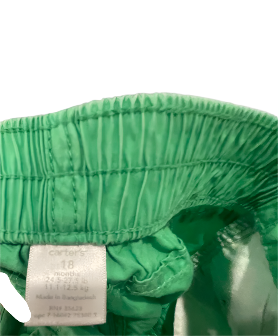Carters Baby Pants Pull-On - Green - 18 Months - Very Good