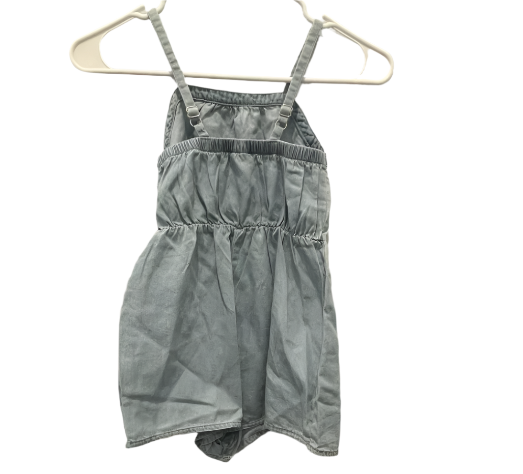 Wonder Nation Kids Romper Denim - Blue - XS - Very Good