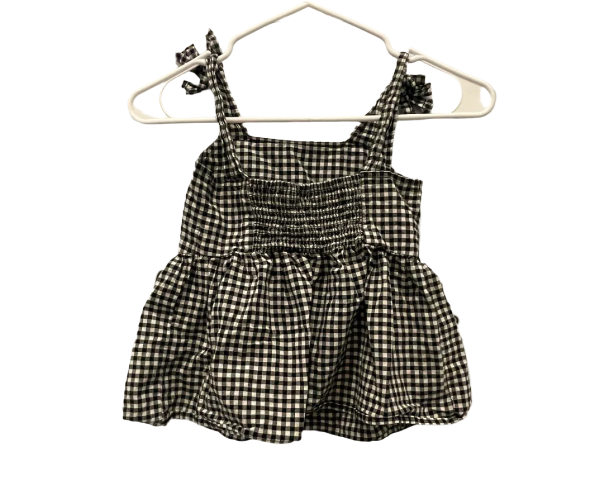 Arizona Kids Dress Floral Checkered - Black - XS - Very Good