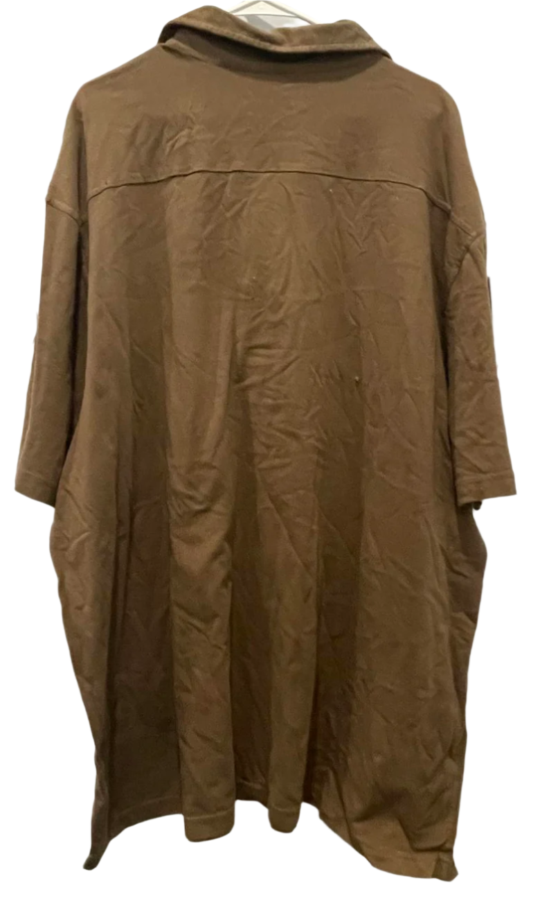 Arizona Mens Polo Shirt Collared Big and Tall - Deep Olive - 3XLT - New