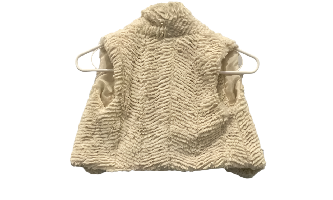 Rare Editions Kids Vest Faux Fur - White - 6x - Like New