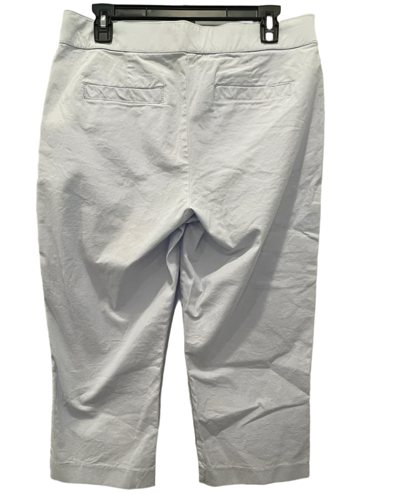 Kim Rogers Womens Capri Pants Pockets Straight Leg - Blue - 10 - Very Good