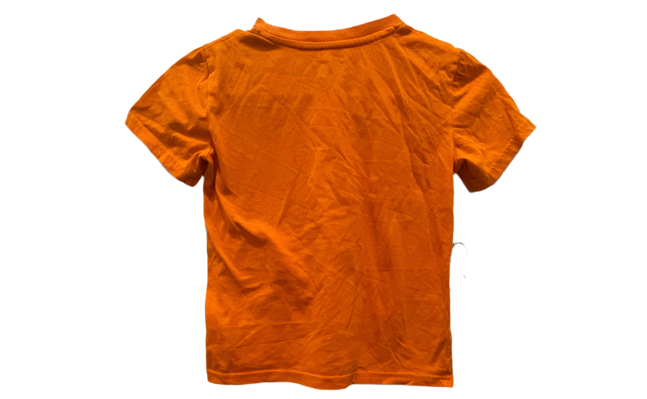 Champion Youth Boys T-Shirt Active Stitched Logo - Orange - 7 - Very Good