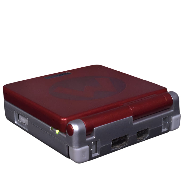 Nintendo Game Boy Advance SP Console - RedSilver - Super Mario Edition M Edition - Custom Built