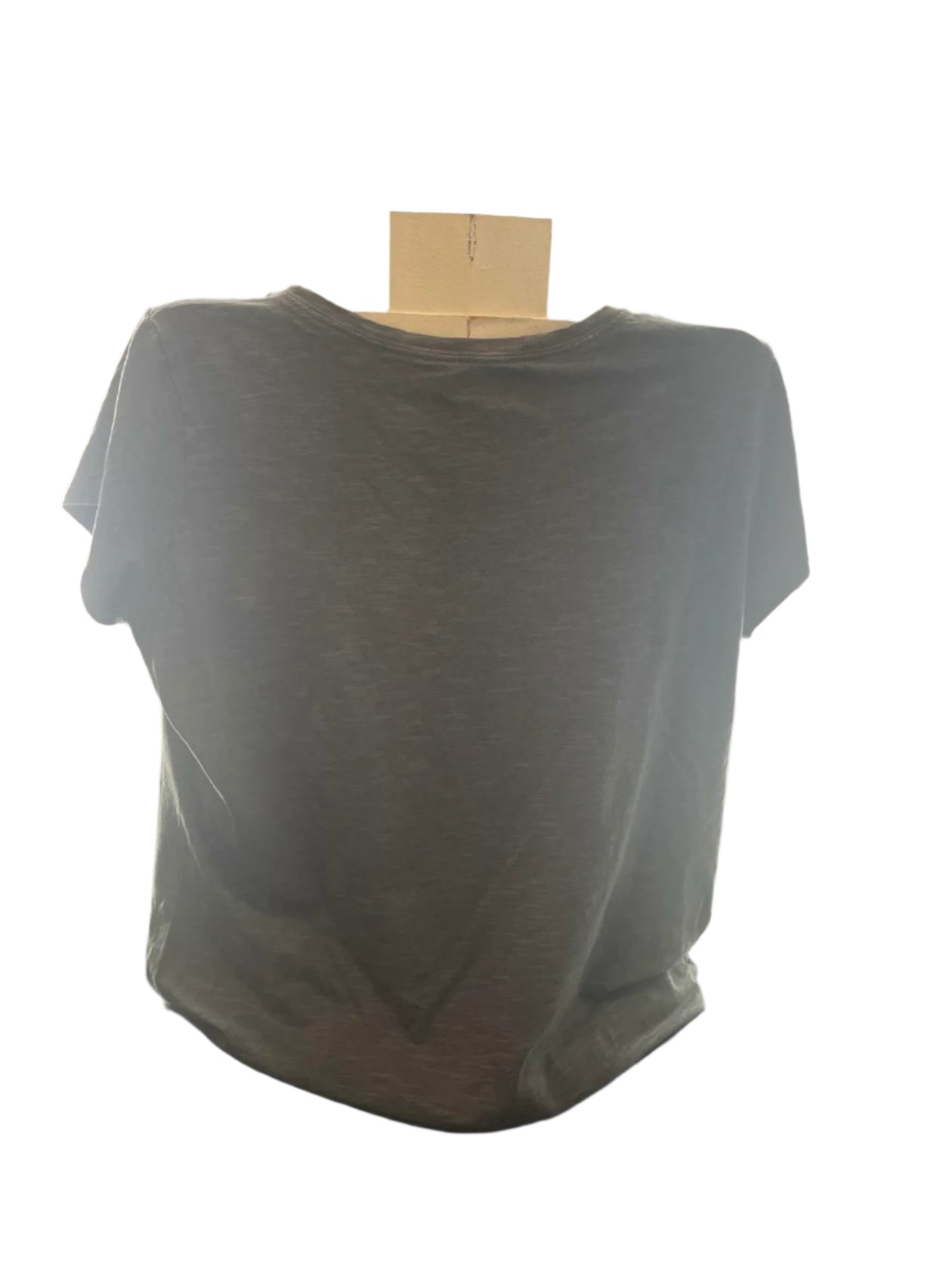 Columbia Womens T-Shirt V-Neck Pocket Cap Sleeve - Gray - XL - Very Good