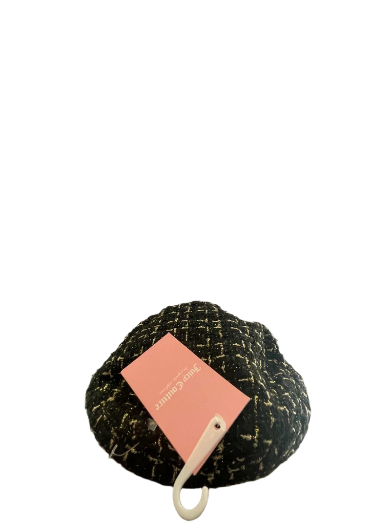 Juicy Couture Womens Newsboy Hat - Black/Gold - Universal - New
