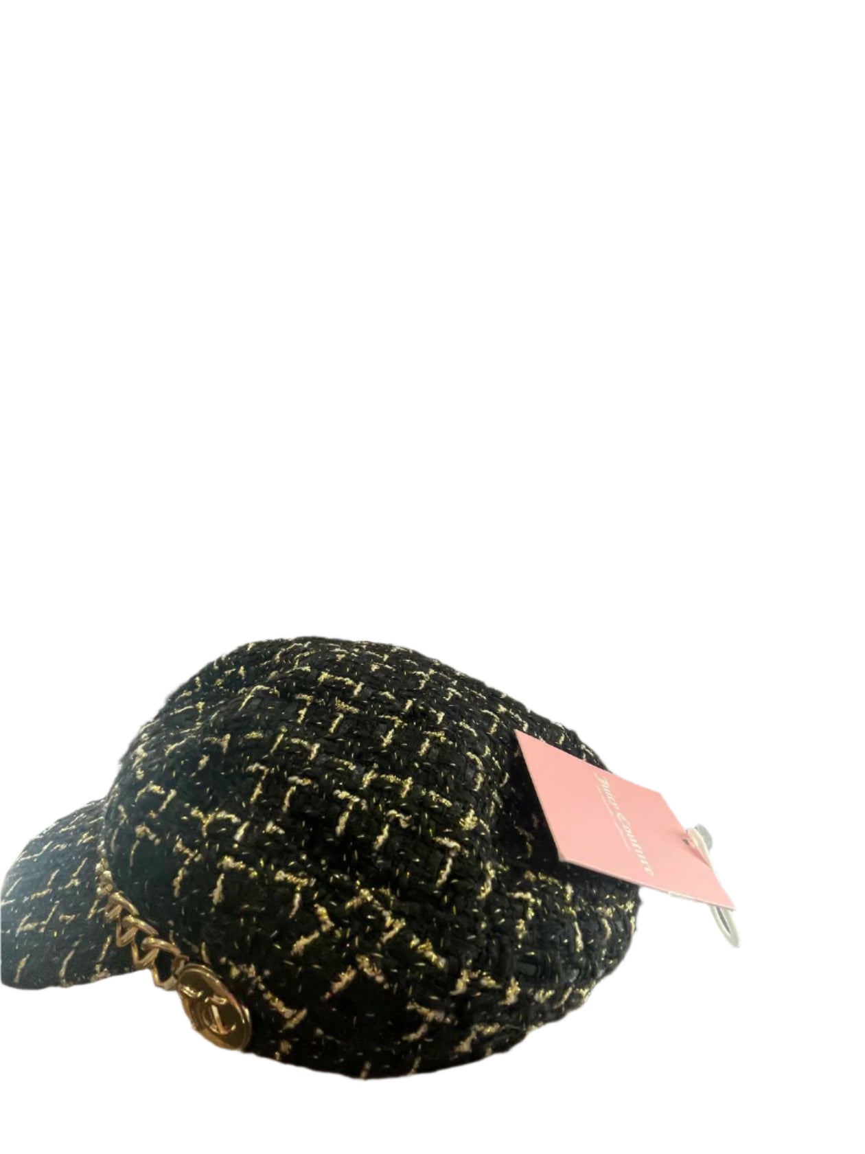 Juicy Couture Womens Newsboy Hat - Black/Gold - Universal - New