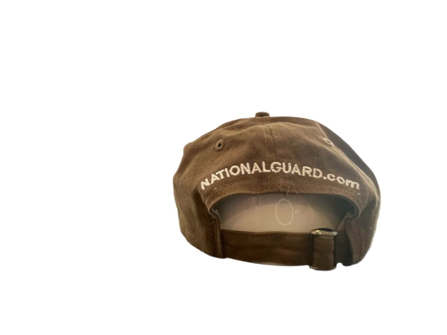 Unisex Adjustable Baseball Cap Embroidered Military National Guard - Brown - Universal - Very Good