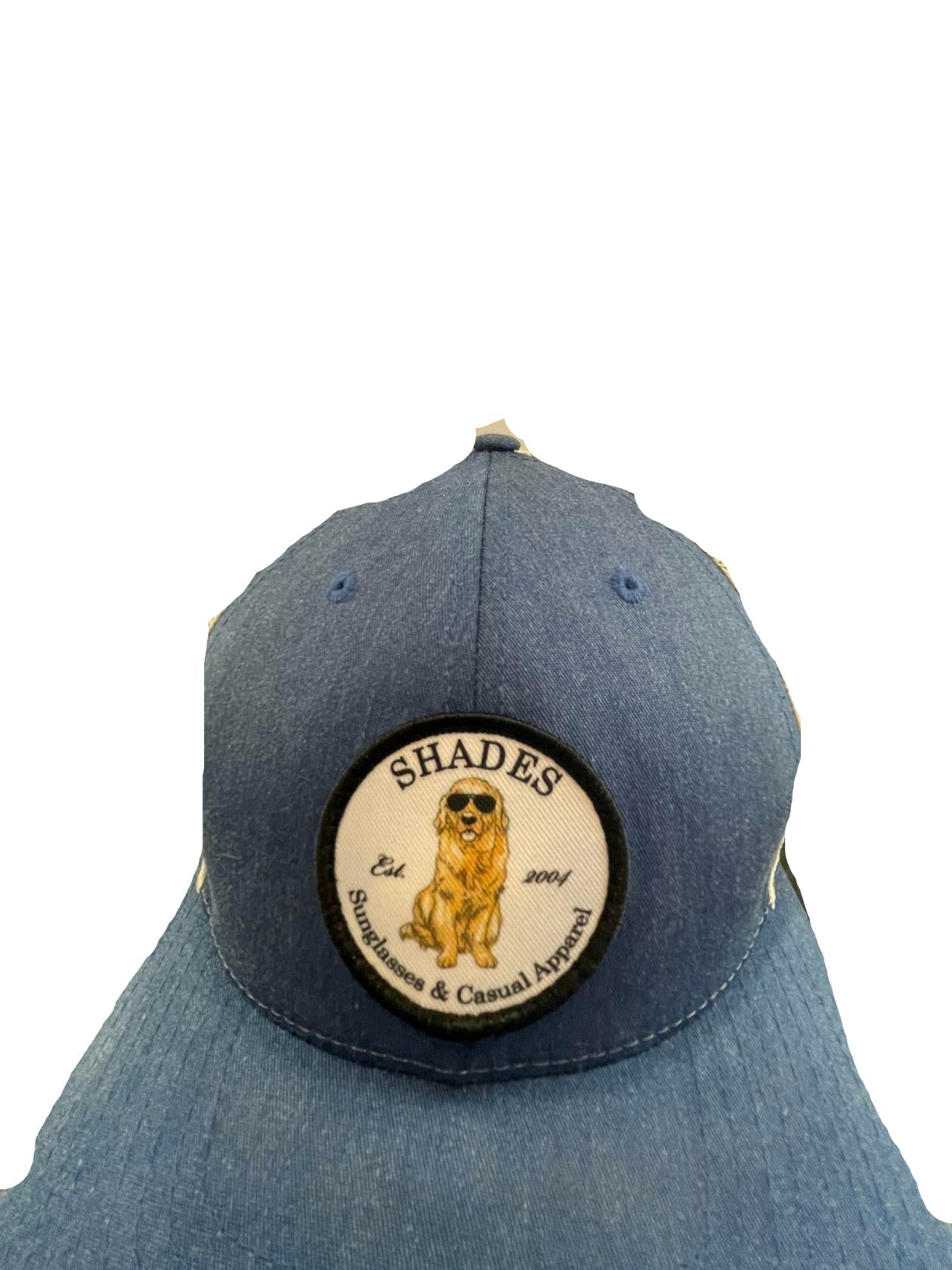 Shades Unisex Snapback Cap Low Pro Mesh Back Trucket - Blue - Universal - Very Good