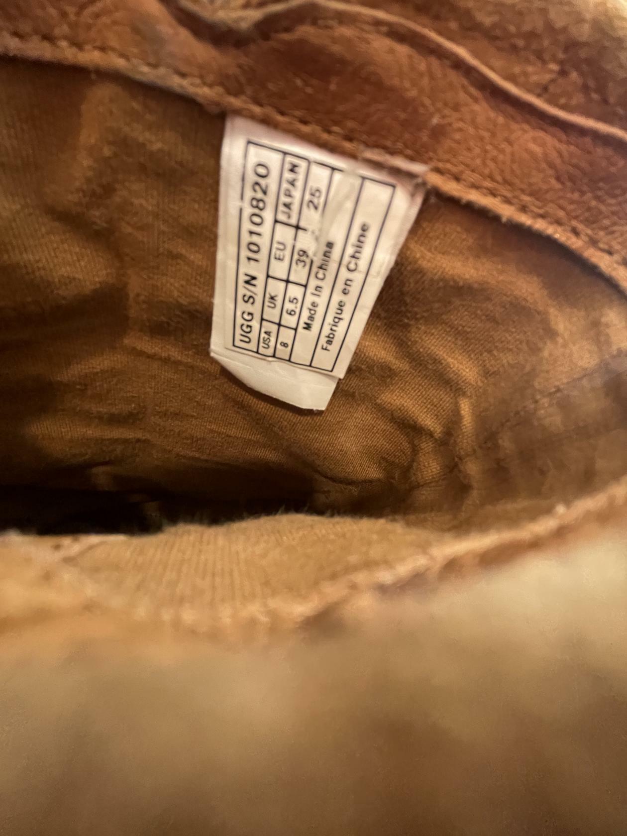 UGG Womens Boots Tall Braided Tasman Chestnut - Brown - 8 - Very Good
