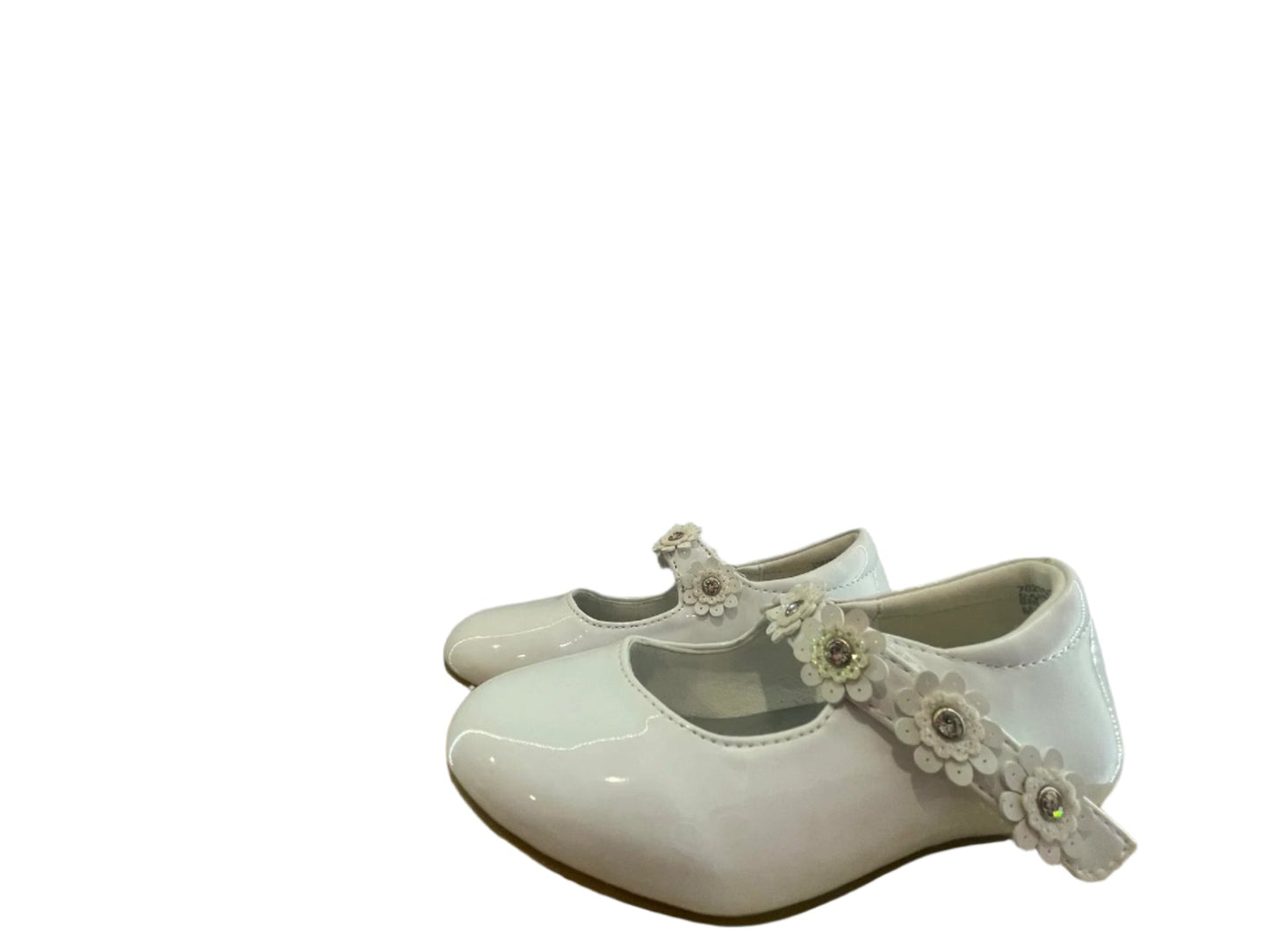 Cupcake Couture Kids Strap Shoes Floral - White - 8M - Very Good