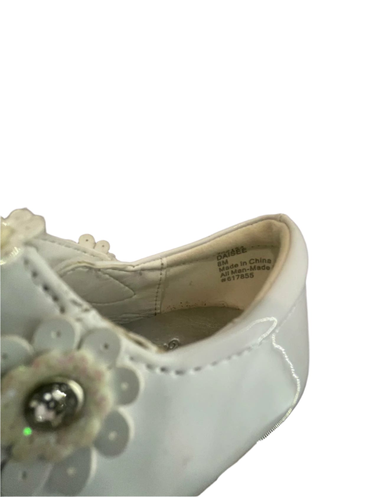 Cupcake Couture Kids Strap Shoes Floral - White - 8M - Very Good