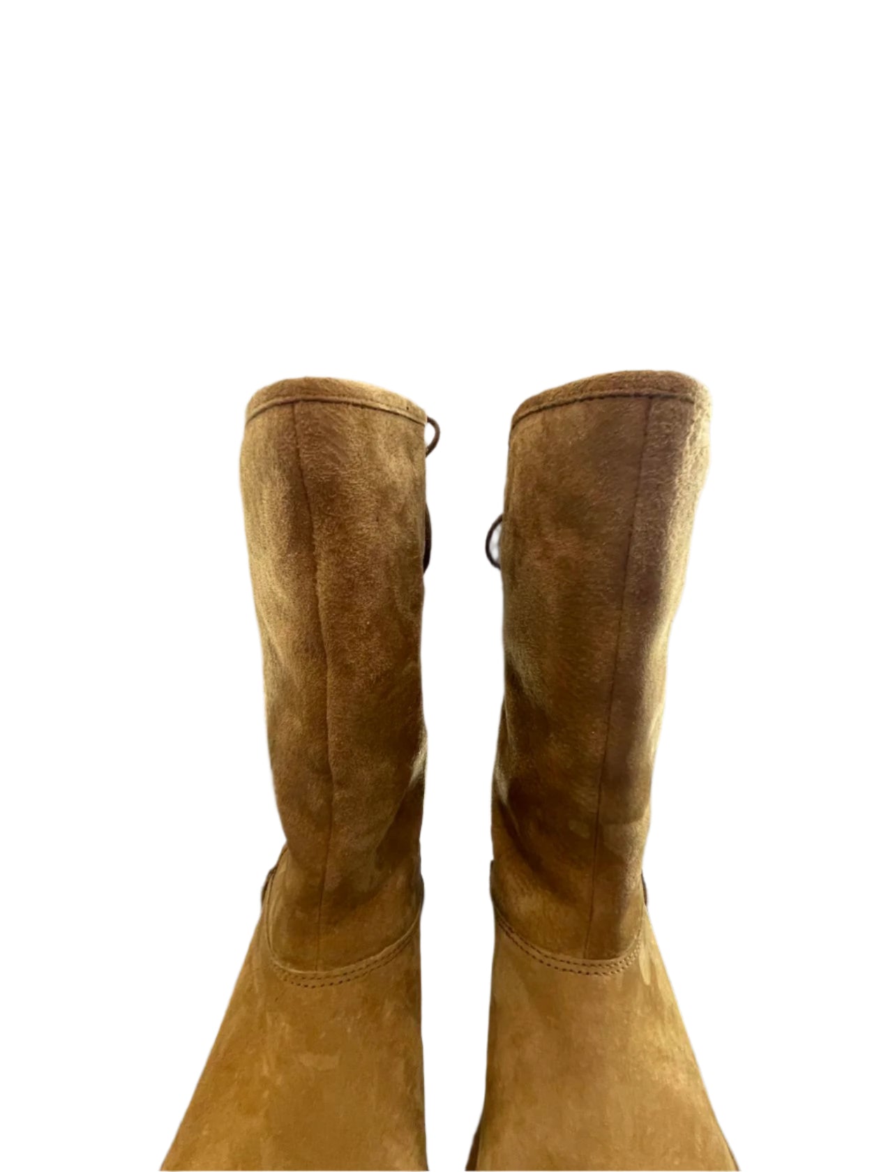 UGG Womens Boots Tall Braided Tasman Chestnut - Brown - 8 - Very Good