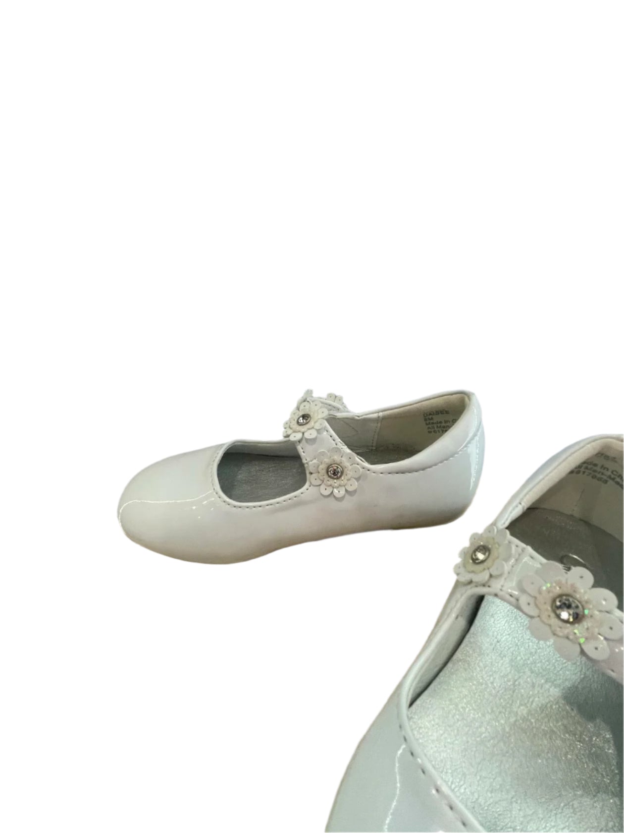 Cupcake Couture Kids Strap Shoes Floral - White - 8M - Very Good