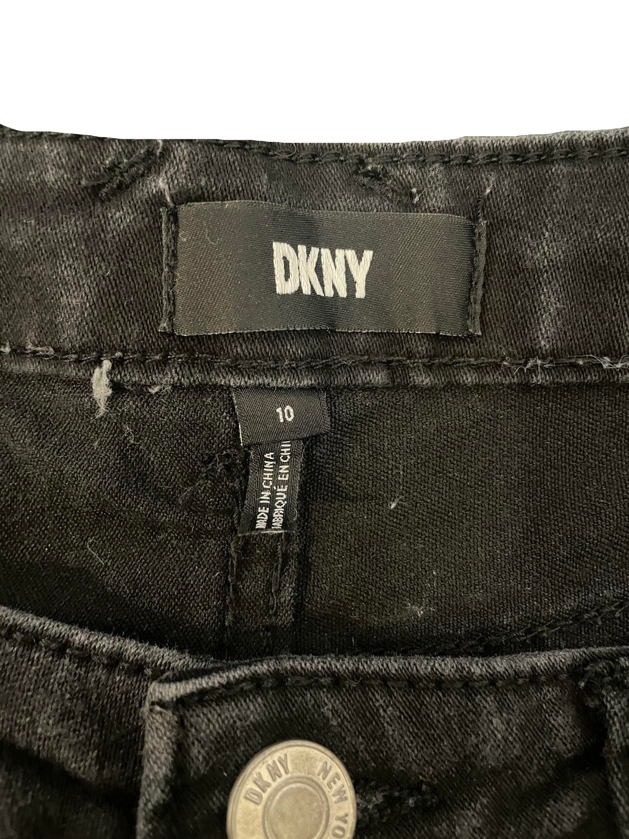 DKNY Womens Denim Pants - Black - 10 - Very Good