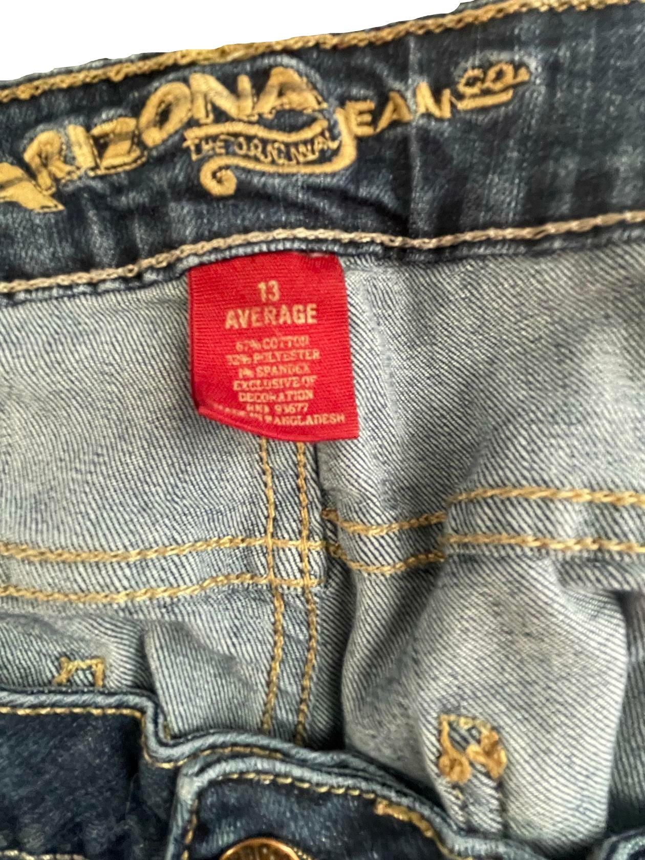 Womens Arizona Jean Company Skinny Jeans Dark Wash - Size 13 Average - Blue - Very Good