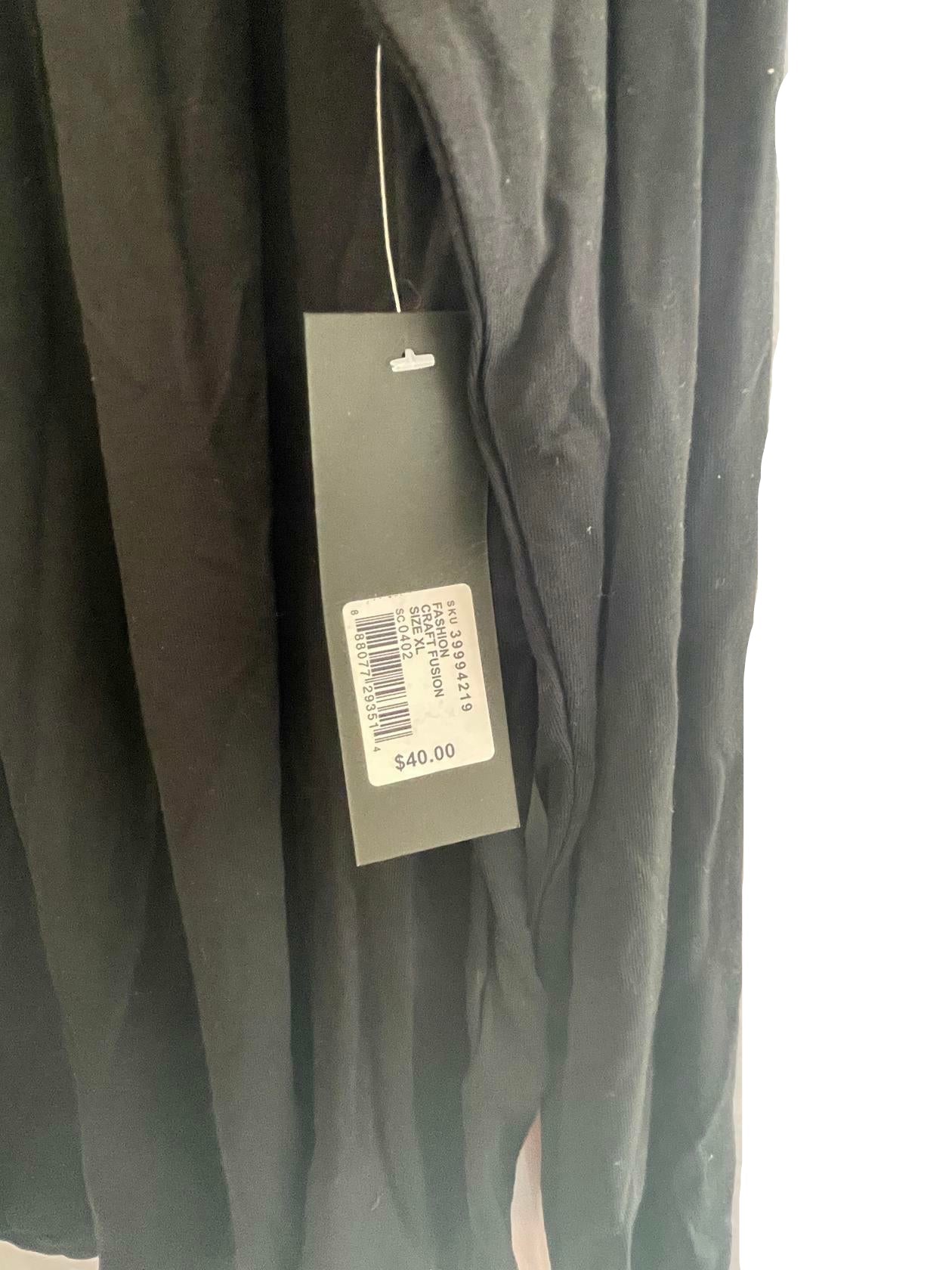 GNW Womens Top Craft Fusion School - Black - XL - New