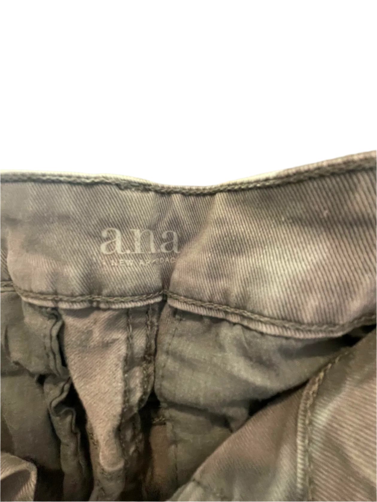 A.N.A. Womens Jeans Cargo Stretch Denim Skinny Ankle - Gray - 4 - Very Good