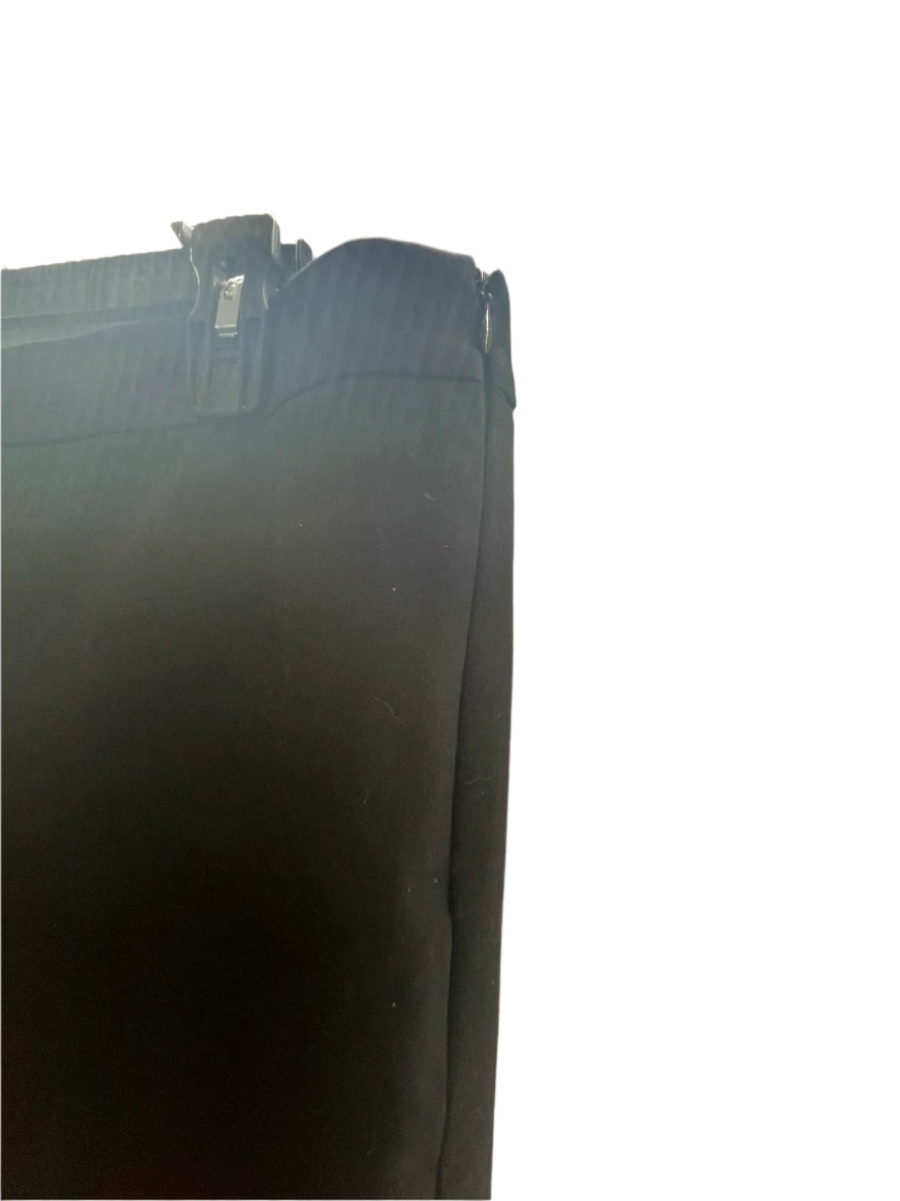 Talbots Womens Capri Pants Chatham Crop Side Zip Petite - Black - 12P - Very Good