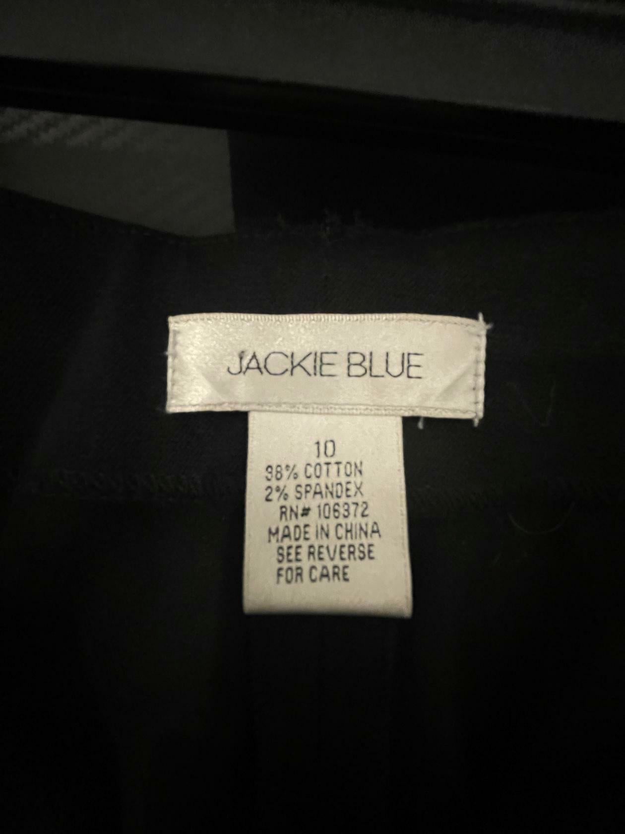 Jackie Blue Womens Dress Pants Trousers - Black - 10 - Very Good