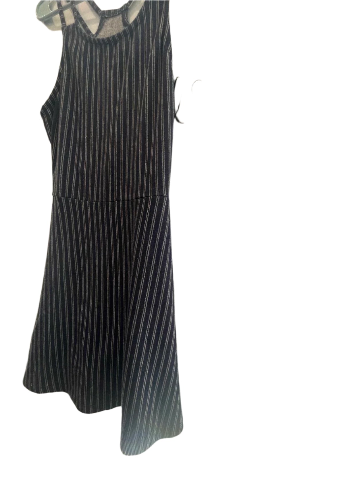 Derek Heart Womens Dress Striped Maxi Strap - Blue - Large - Very Good